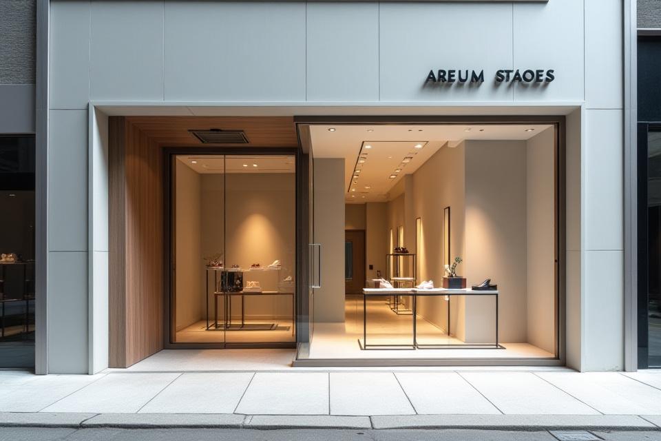 강남 플래그십 스토어의 고급스러운 외관